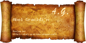 Abel Gracián névjegykártya